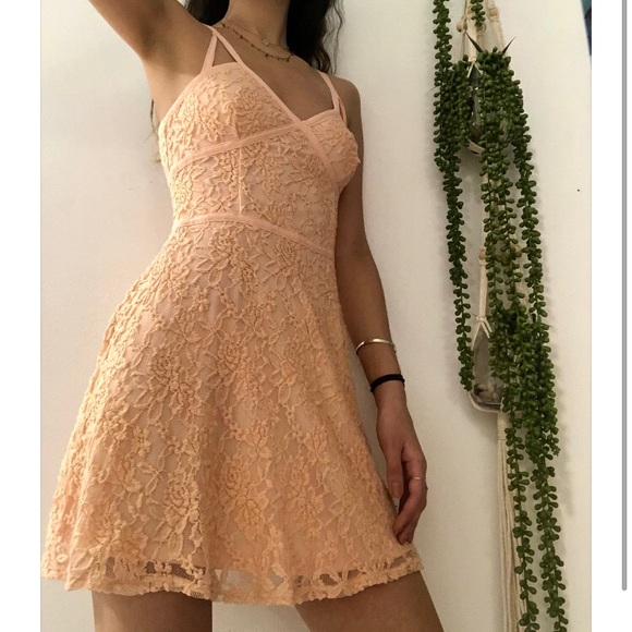 Lace A Line Dress - Picture 2 of 3